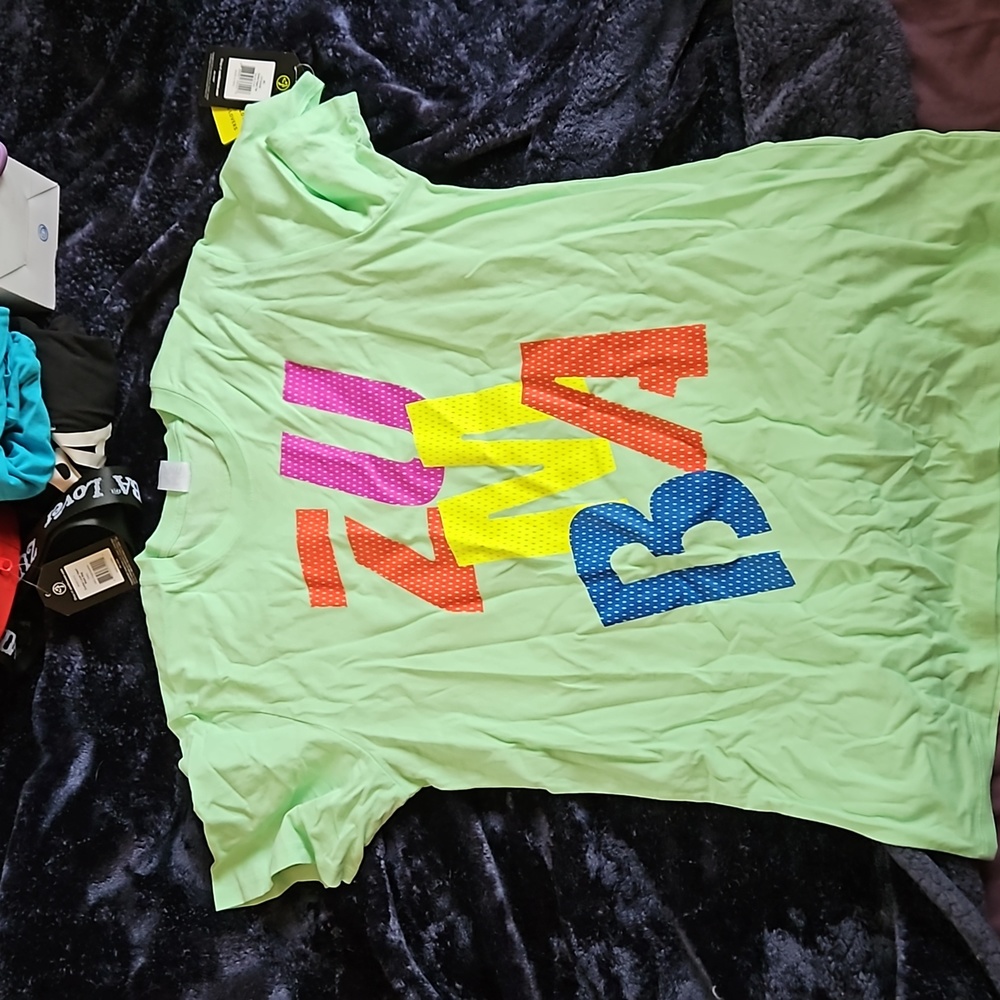 Zumba Happy Tee Sea Me Green